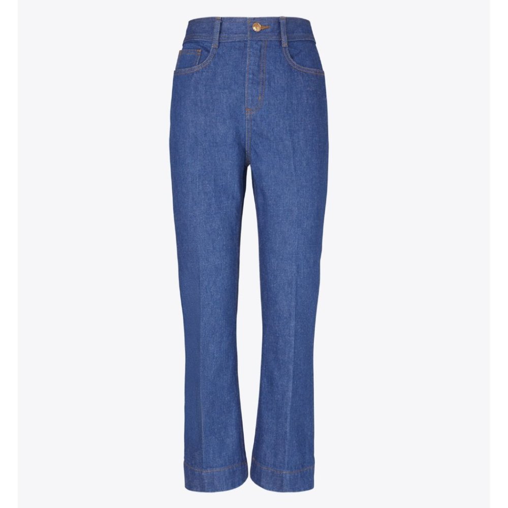 NWT Tory Burch Flared Denim Pant - Picture 2 of 3